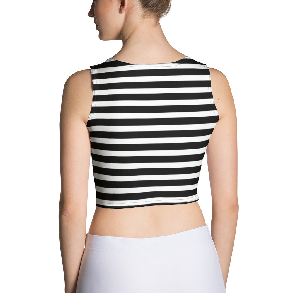 Vevo Stripe Crop Tank Top