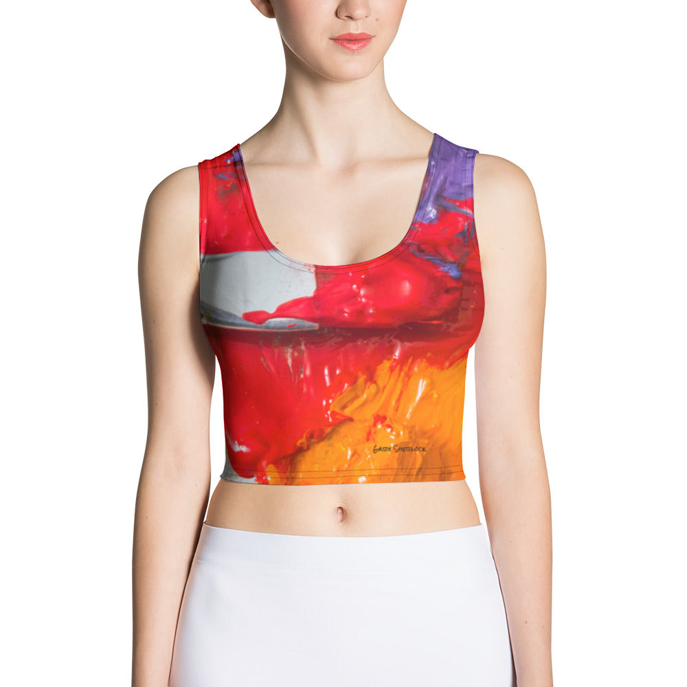 Painted Crop Tank Top