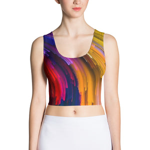 Striked Crop Tank Top