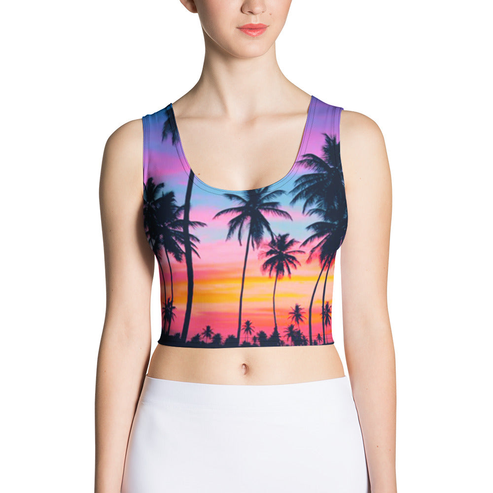 Sunset Crop Tank Top