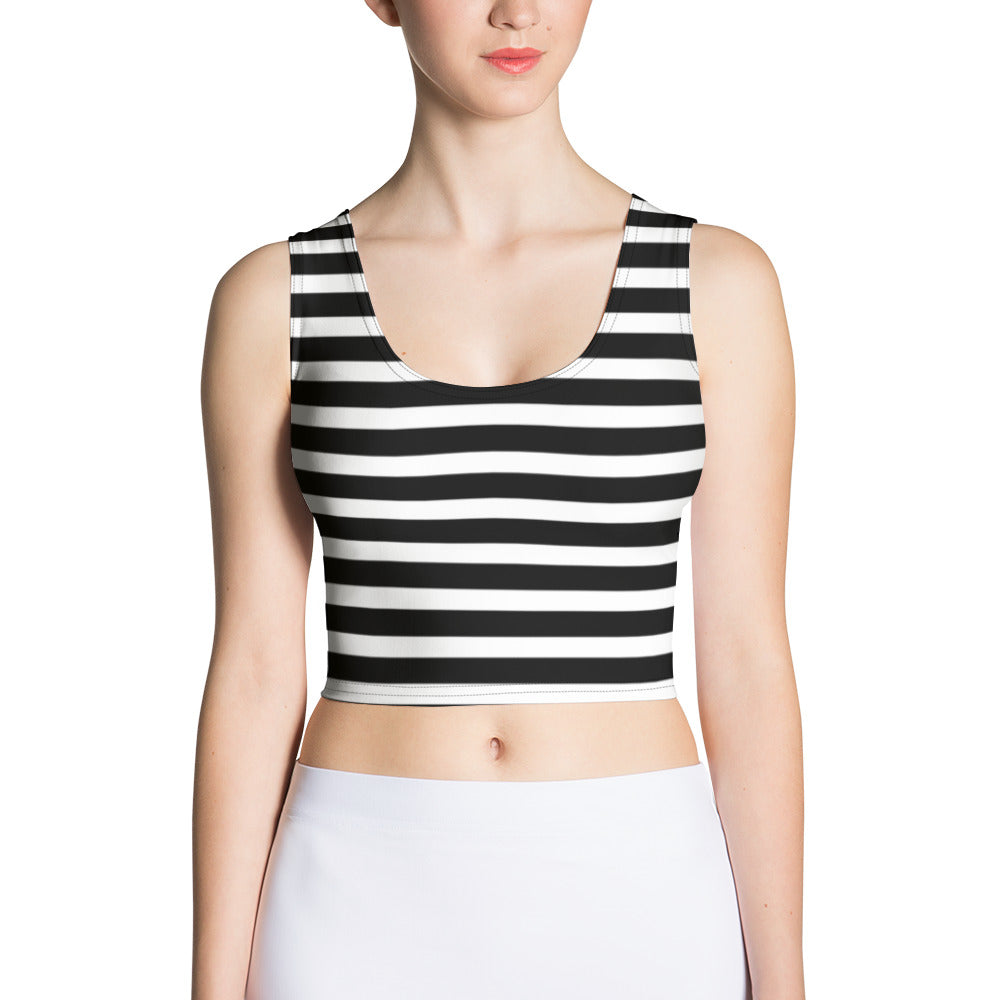 Vevo Stripe Crop Tank Top