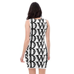 SDWL Black on White Fitted Dress