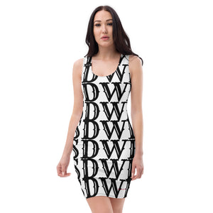 SDWL Black on White Fitted Dress