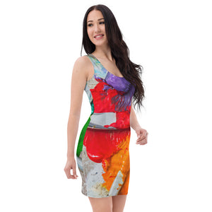 Painted Fitted Dress