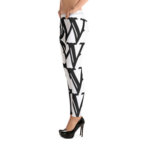 SDWL Black on White Leggings