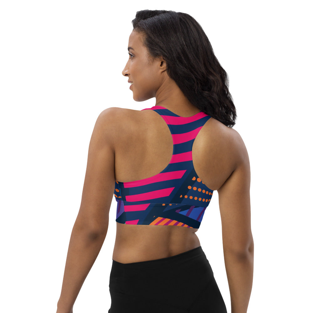 Spotted Longline Sports Bra