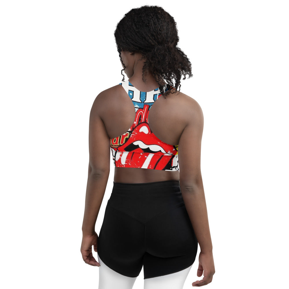 Pangs Longline sports bra