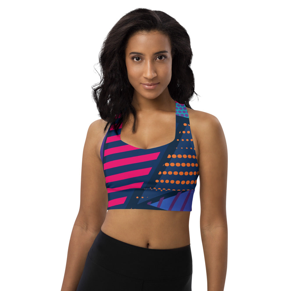 Spotted Longline Sports Bra