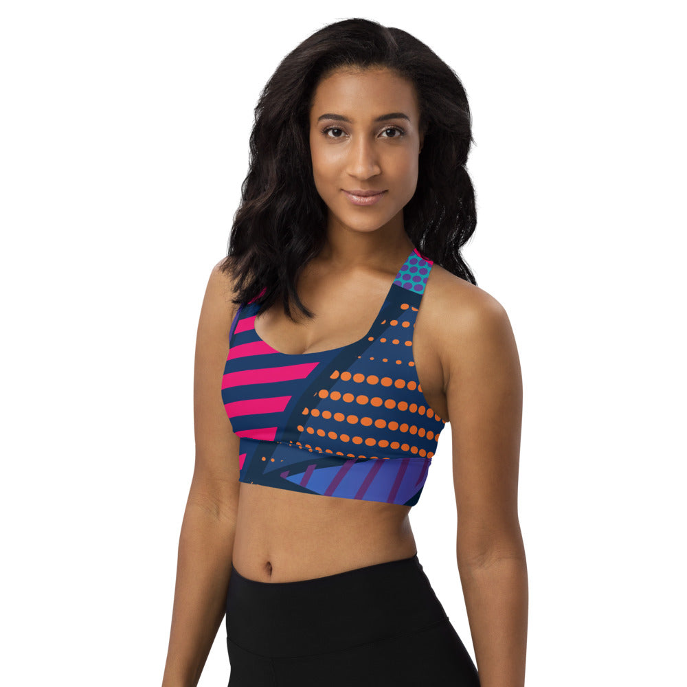 Spotted Longline Sports Bra