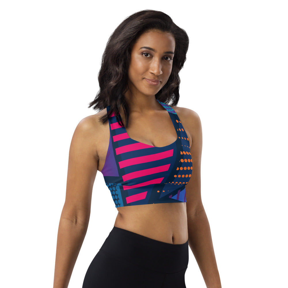 Spotted Longline Sports Bra