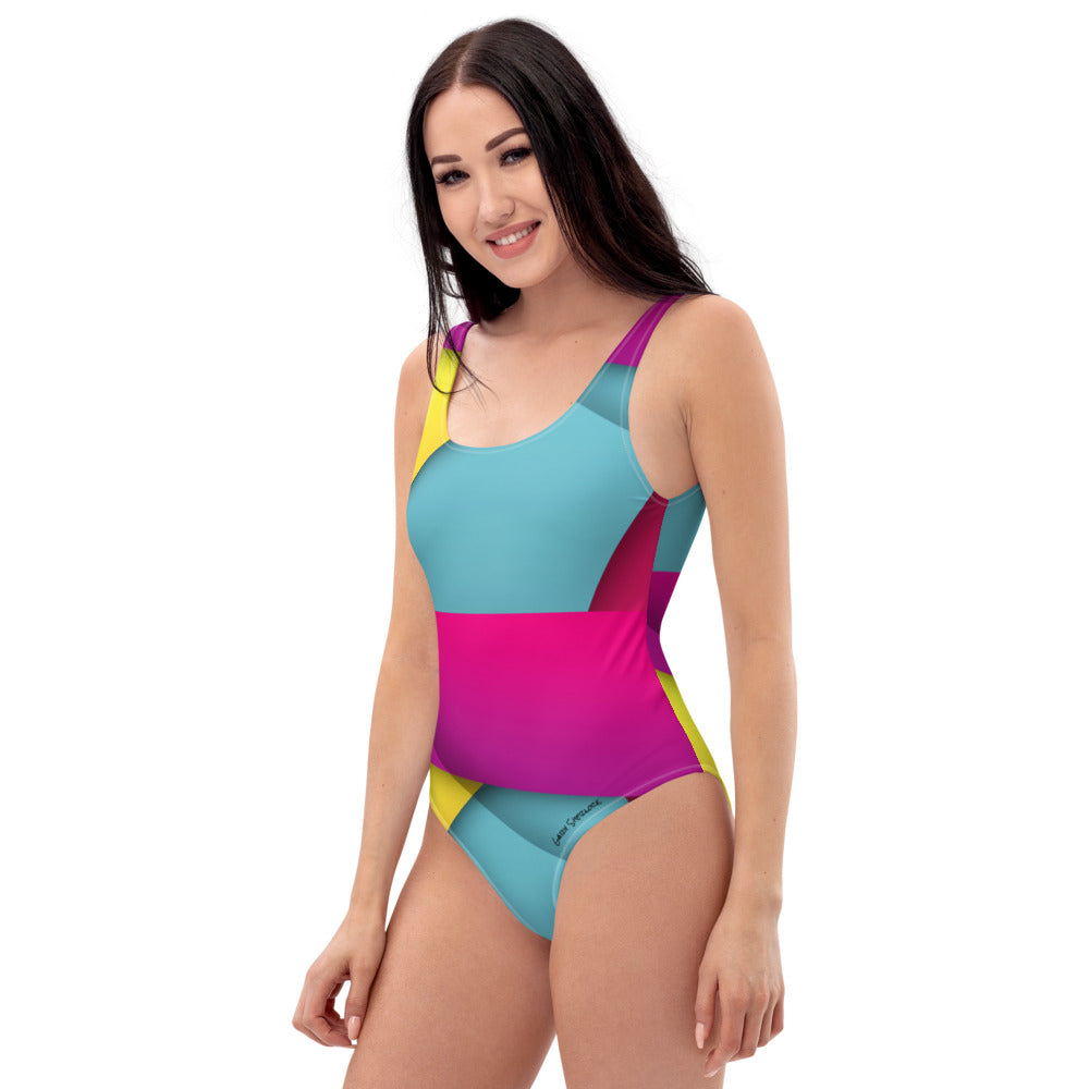 Colorblock One-Piece Swimsuit