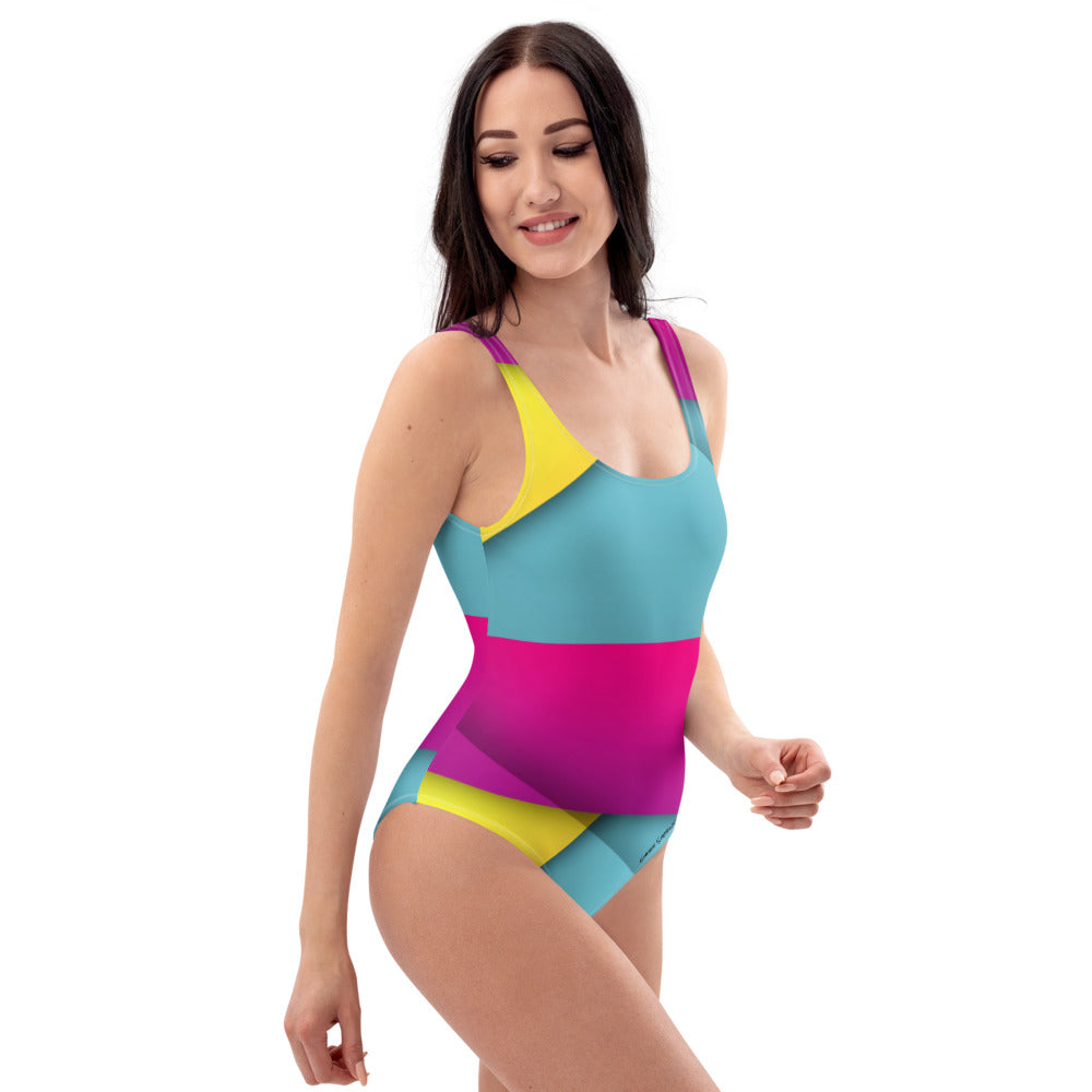 Colorblock One-Piece Swimsuit