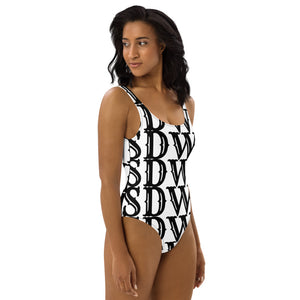 SDWL Black on White One-Piece Swimsuit