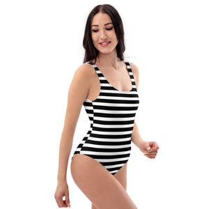 Vevo Stripe One-Piece Swimsuit