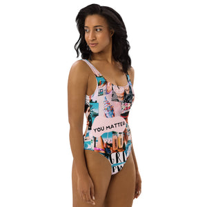 Girl Power One-Piece Swimsuit