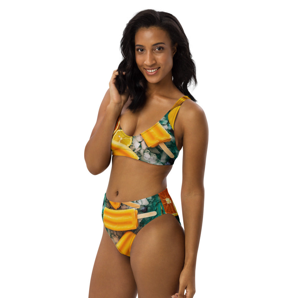 Citrus High-Waisted Bikini