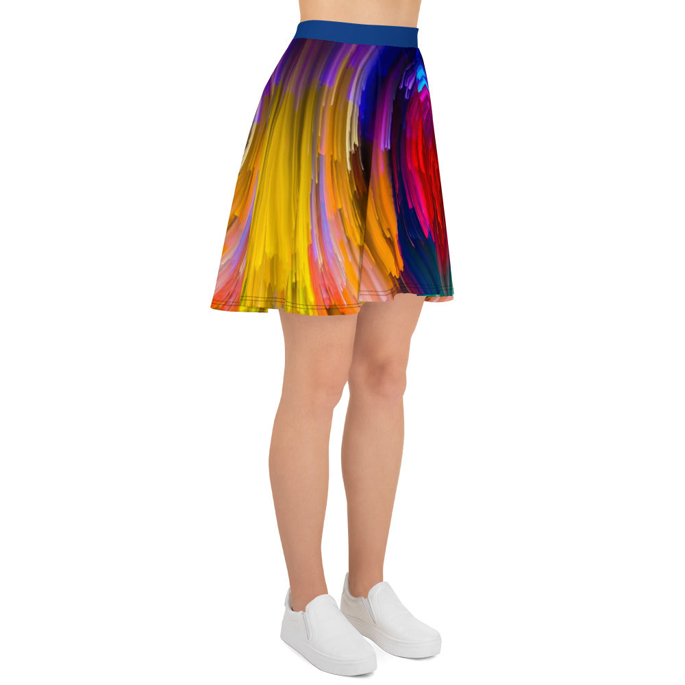 Striked Skater Skirt