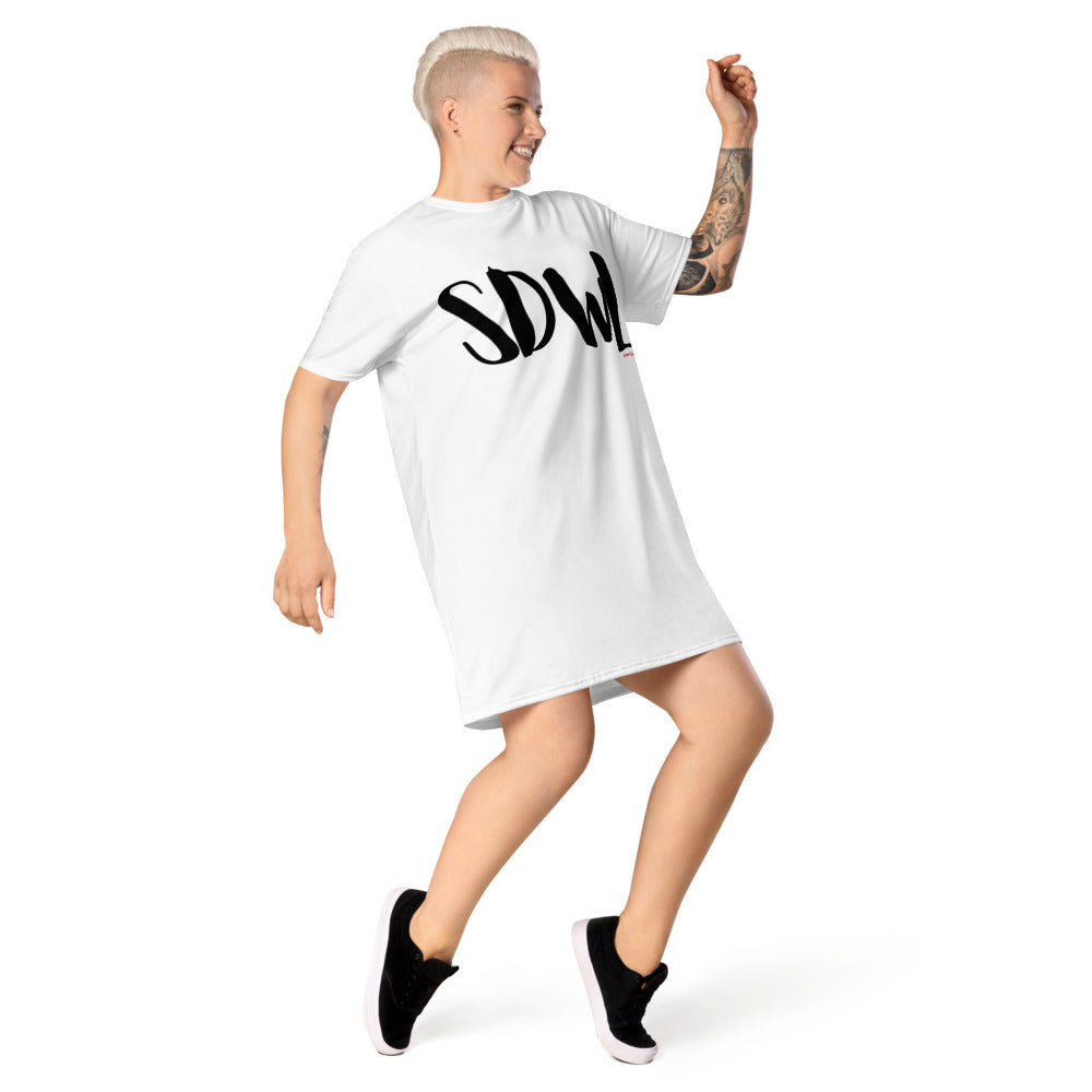 SDWL White T-Shirt Dress