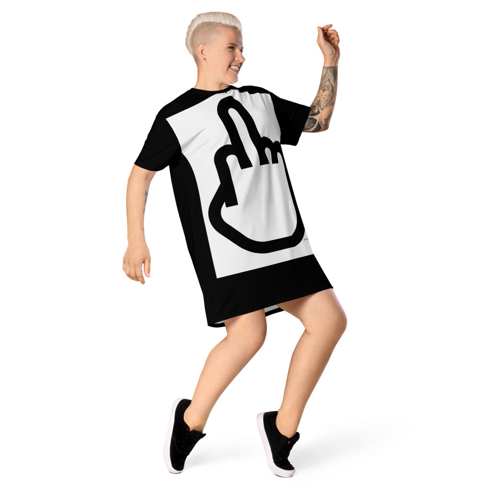 F@%& You Black T-Shirt Dress