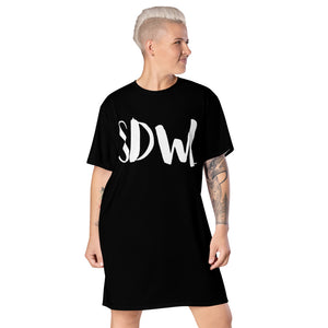 SDWL Black T-Shirt Dress