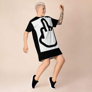 F@%& You Black T-Shirt Dress