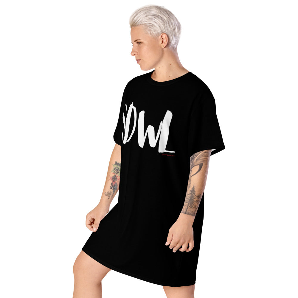 SDWL Black T-Shirt Dress