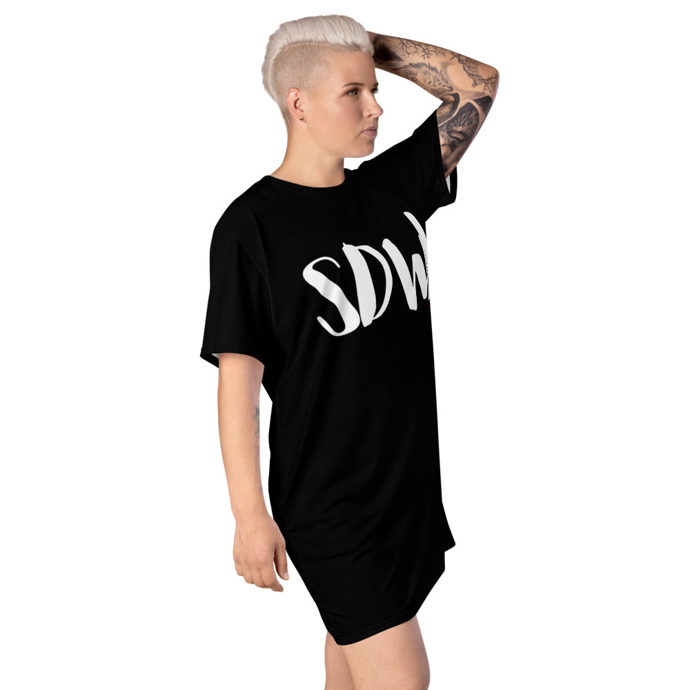 SDWL Black T-Shirt Dress