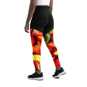 Summer Fruit Sports Leggings